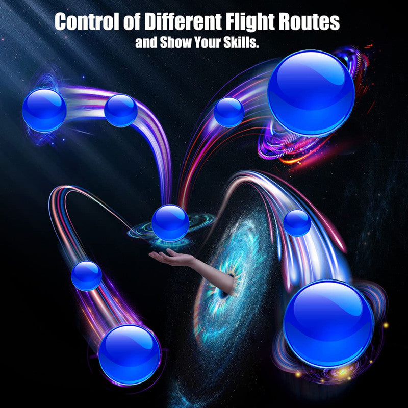 Interactive LED flying magic boomerang ball toy, a glow-in-the-dark kids' gift for exhilarating play.