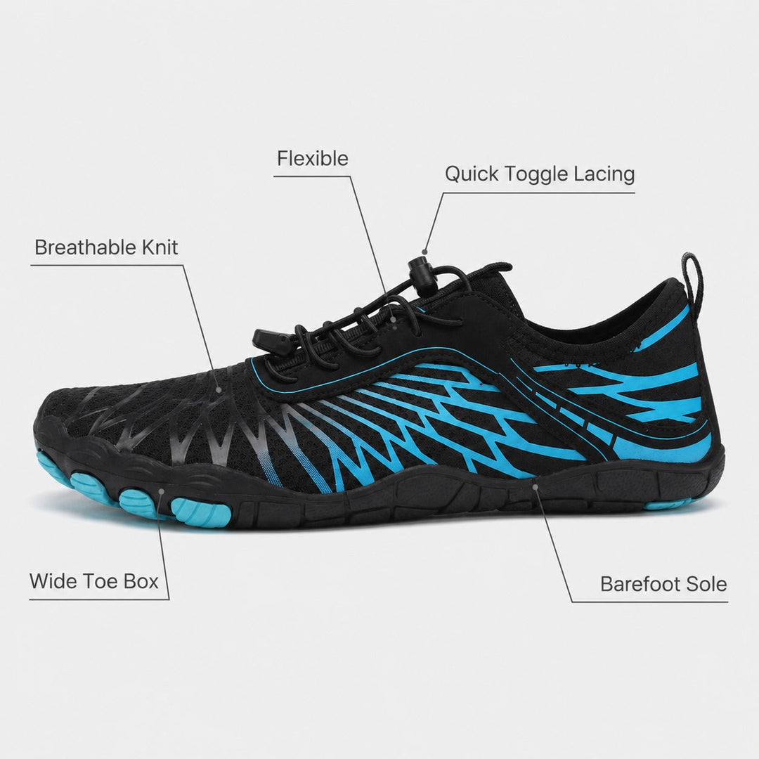 Women's casual barefoot shoes with a wide toe box & natural flexibility.