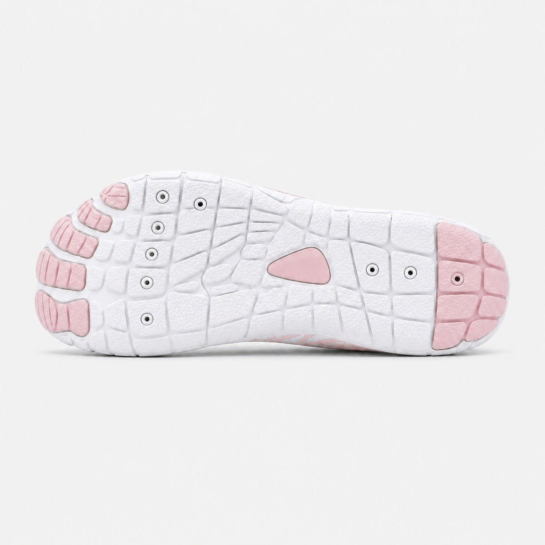 Women's active barefoot shoes with a wide toe box & flexible sole.