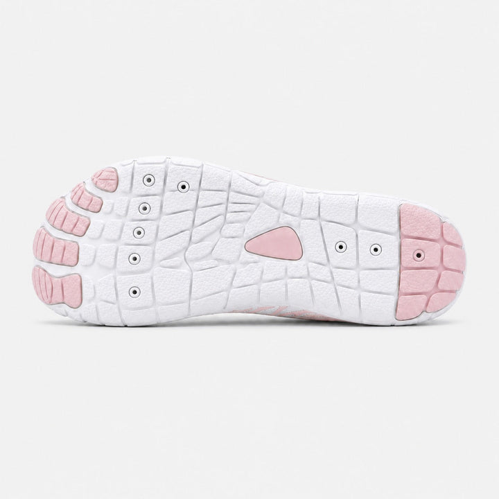 Women's active barefoot shoes with a wide toe box & flexible sole.