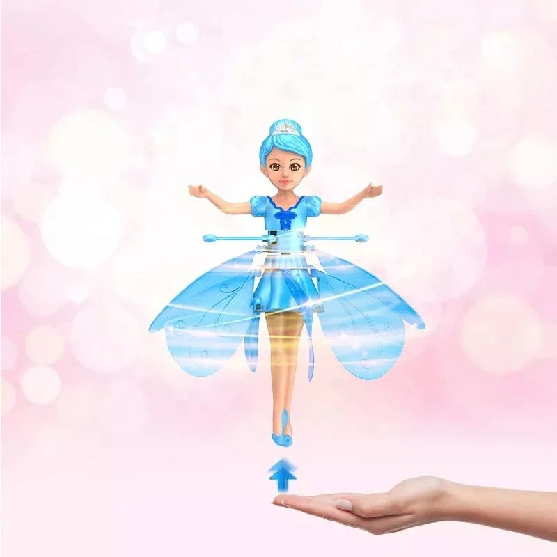 Exciting outdoor play with a magical flying doll, shining bright with LED lights & gesture control for kids.