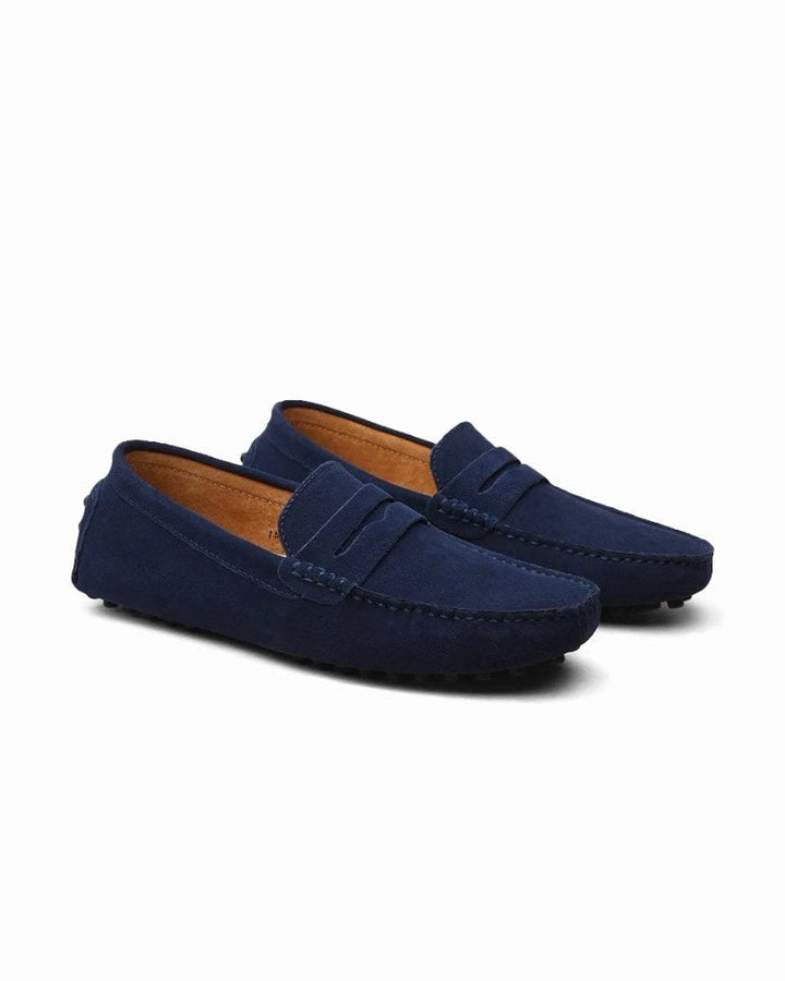 Men's suede-effect slip-on loafers, perfect for effortless comfort and versatile style.