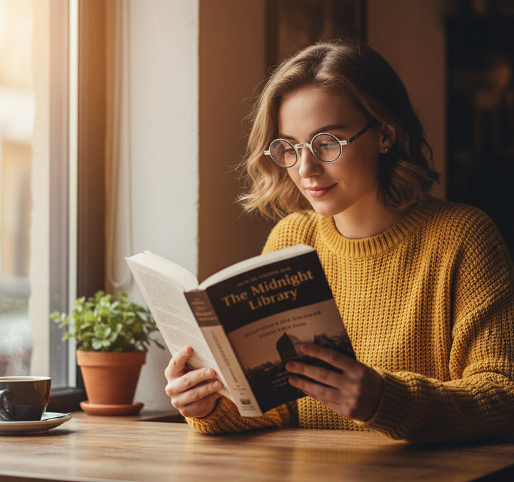 Foldable reading glasses with silver frame, ultra-light and pocket-friendly design.