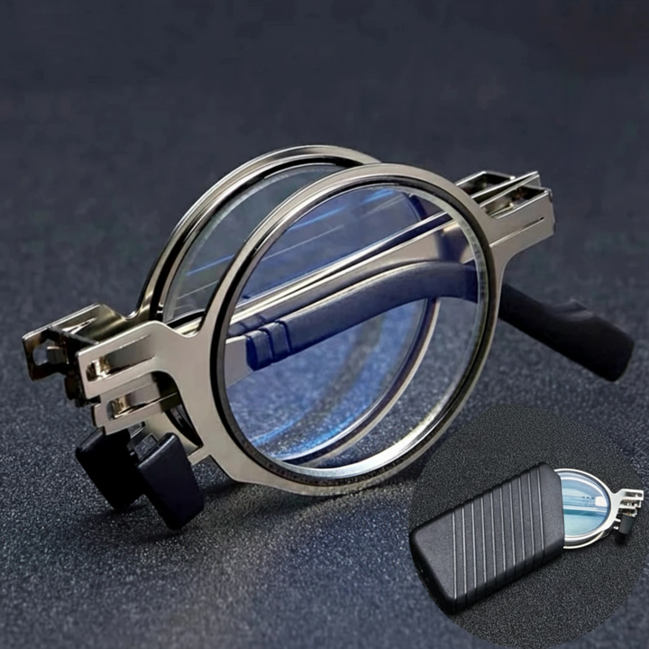 Unisex foldable readers, perfect for on-the-go vision aid and easy portability.