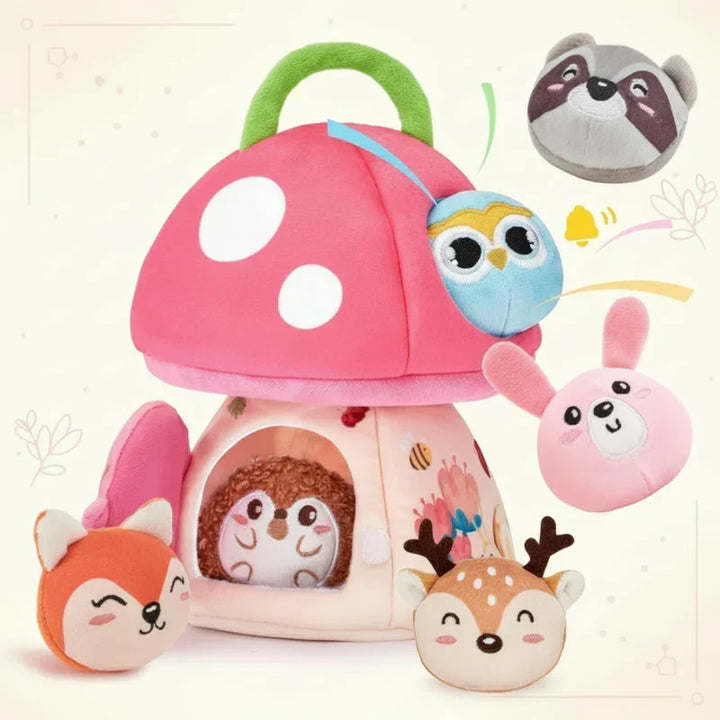 Children's Sensory Forest Plush Toy, a soft comfort toy for calm play & stress relief in kids.