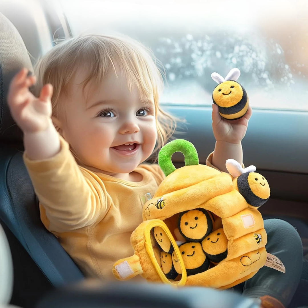Soft forest sensory plush toy, designed for children's calm play, comfort, and stress relief. A great kids gift.