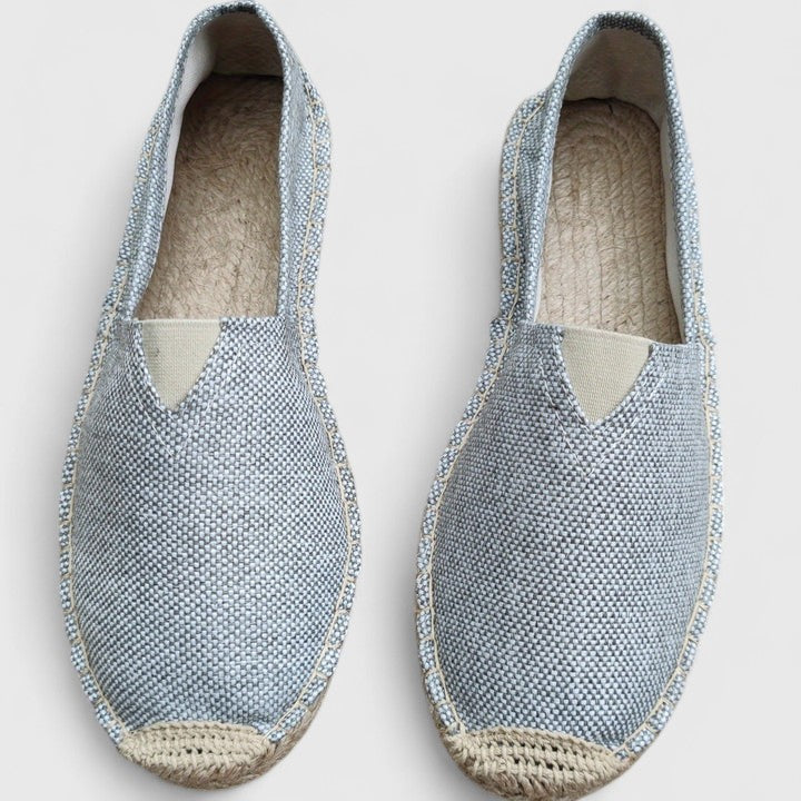 Stylish women's orthopedic espadrille slip-ons, lightweight and versatile for summer casual & travel.