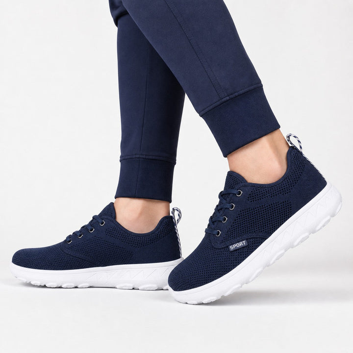 Stylish women's walking shoes, wide toe design for flexible, supportive comfort.