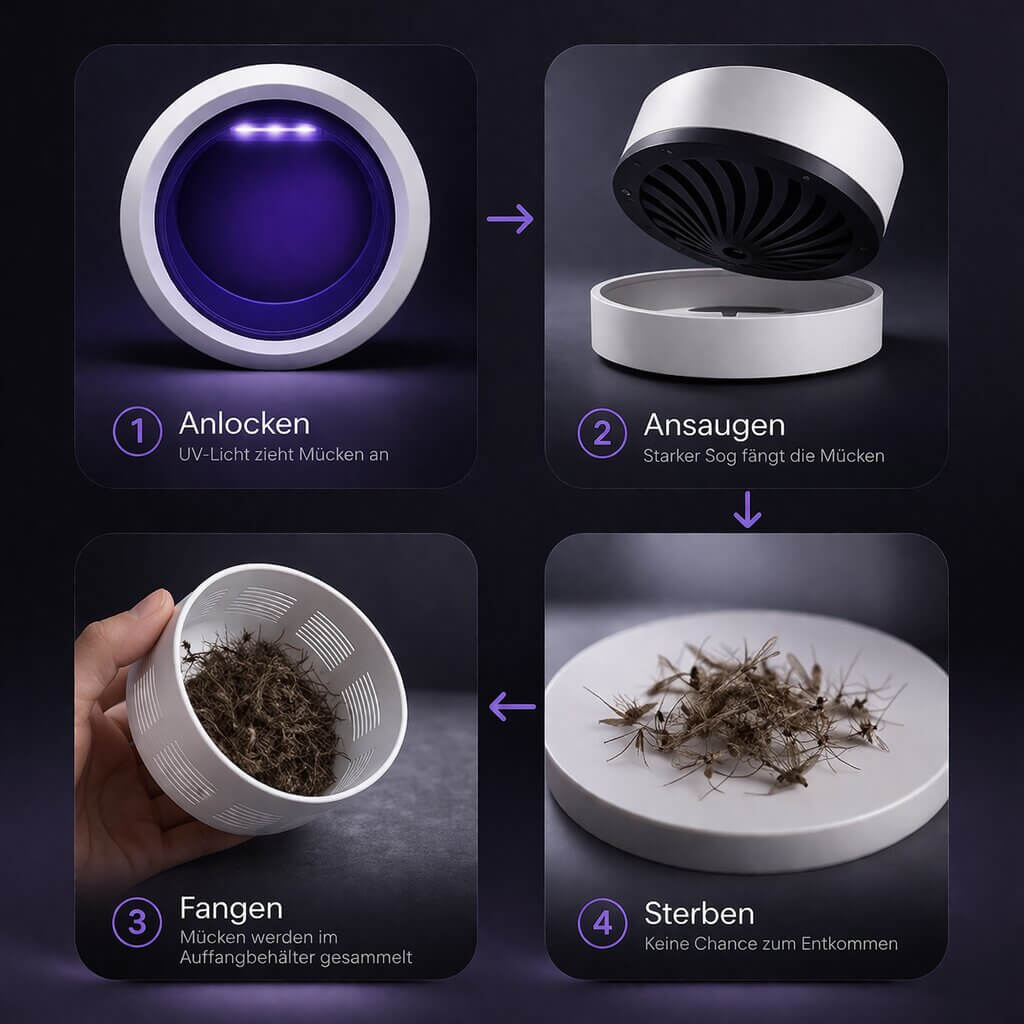 UV light bug zapper & insect trap. Effective indoor/outdoor mosquito, fly, fruit fly & pest control solution.