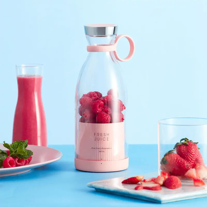 Compact and lightweight personal blender, great for hiking and picnics. Rechargeable for convenience.