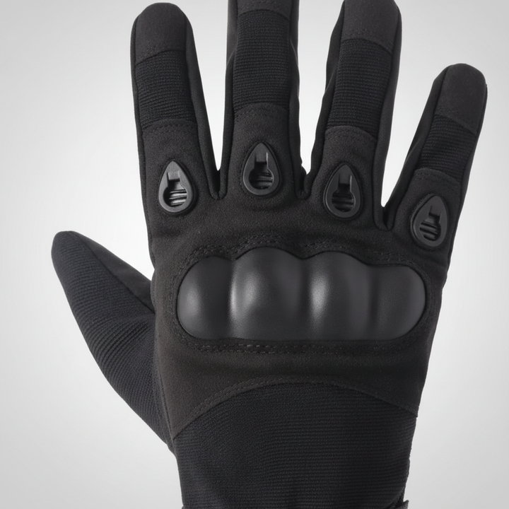Unisex tactical full finger gloves in army green, designed for robust protection and versatile outdoor use.