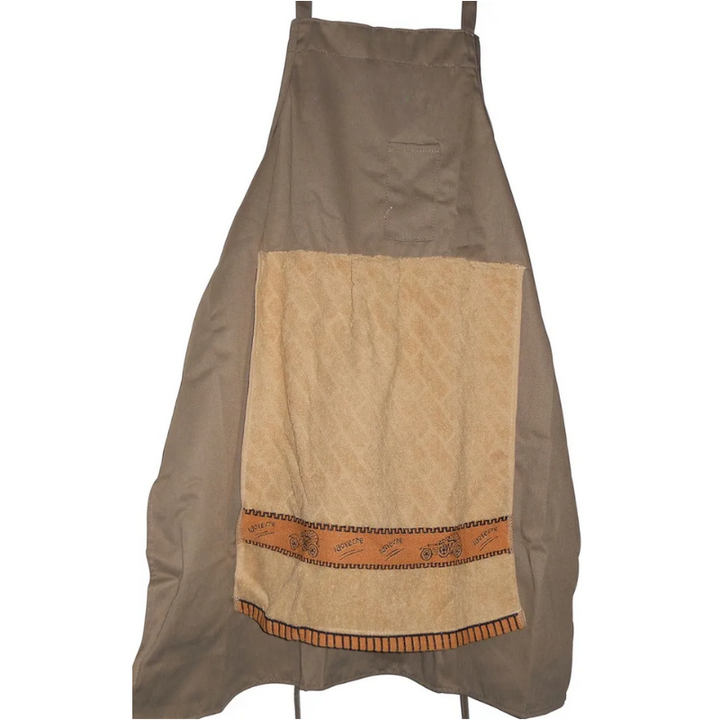 Funny grilling apron for unisex, adding fun to BBQ parties & outdoor cooking. Durable kitchen accessory.
