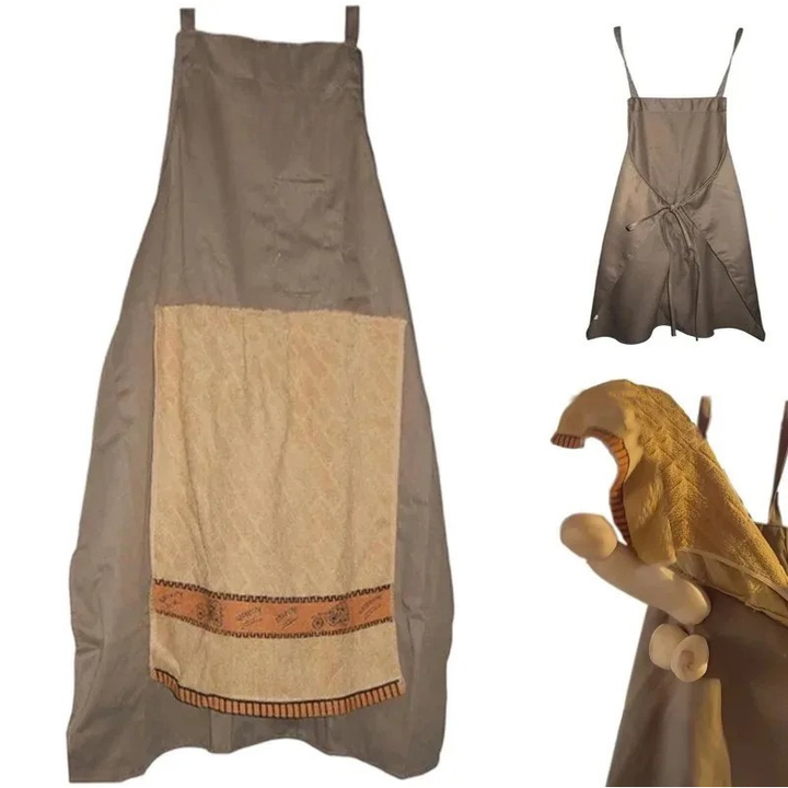 Unisex funny apron with unique design, perfect for any cooking party, BBQ, or grilling event. Humorous.