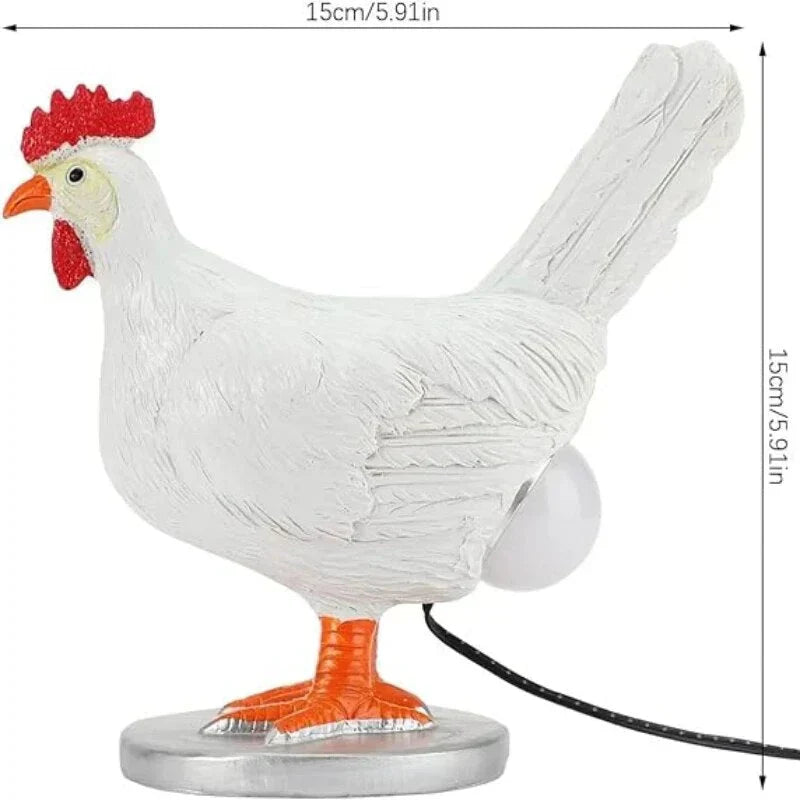 Funny Chicken Table Lamp - Whimsical Home Decor for Easter & Parties