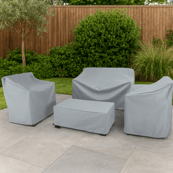 Premium outdoor furniture cover. UV resistant, waterproof protection for patio sets.