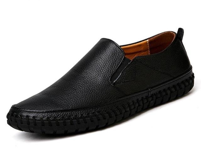 Easy on-off men's slip-on orthopedic loafers with flexible sole for superior comfort & support.
