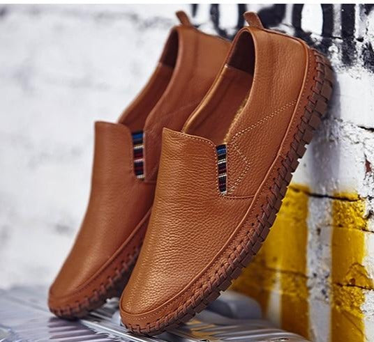 Modern men's orthopedic slip-on loafers, offering daily comfort, style, and easy on-off design.