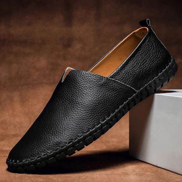 Comfortable men's slip-on loafers, orthopedic support & timeless hand-stitched craftsmanship for all-day wear.