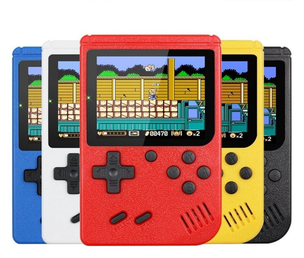 Small, portable retro game player, easily fitting in a pocket for on-the-go access to 400+ classic arcade games.