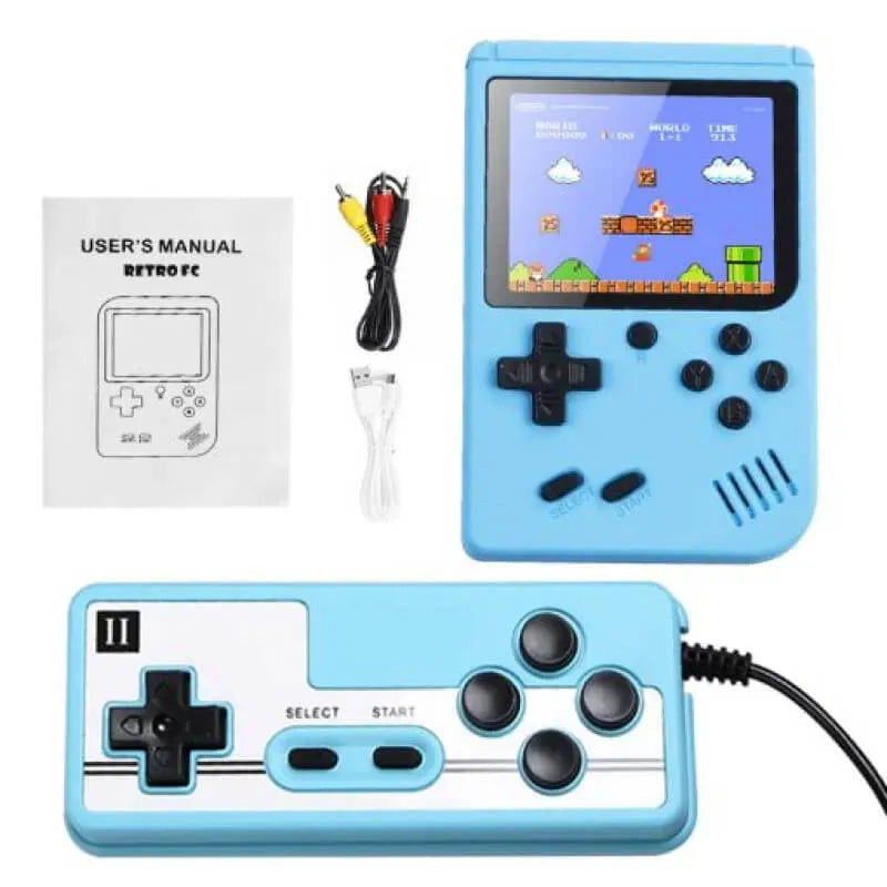 Classic Retro Gaming Console for all ages, featuring 500 beloved games. Perfect handheld device for travel & nostalgia.