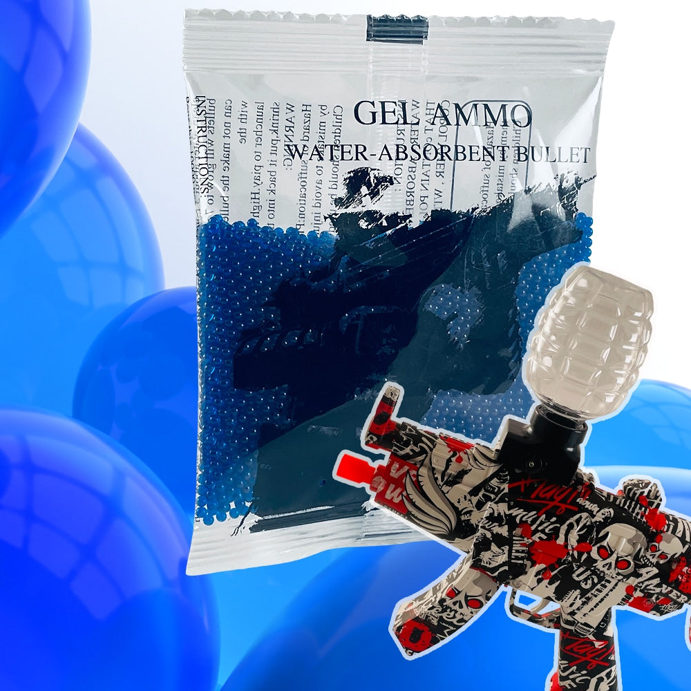 Large pack of 10,000 biodegradable gel balls, perfect eco-friendly ammunition for gel blasters & outdoor action games.