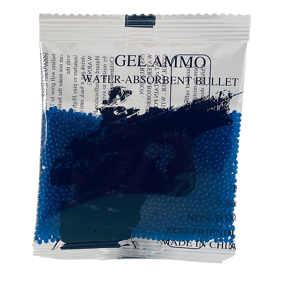 Vibrant biodegradable gel balls for blasters, offering endless fun & safe blaster ammunition for kids' outdoor play.