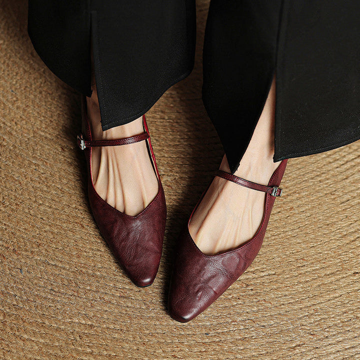 Genuine leather mules, sophisticated women's footwear for any occasion