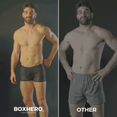 Multi-color men's underwear, comfortable & supportive boxer briefs.