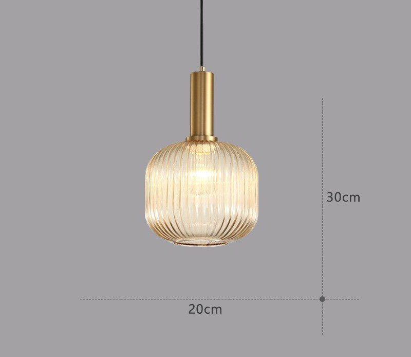 Retro glass lamp, a unique and stylish home decor lighting solution.