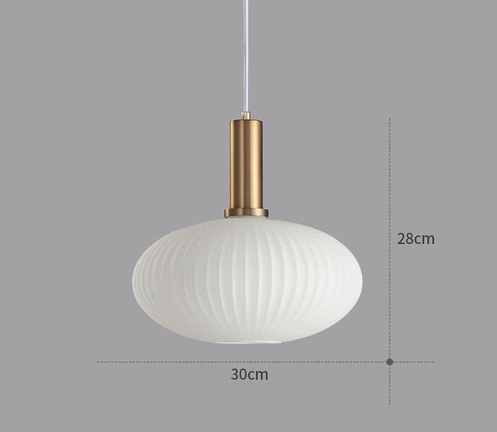 Elegant home decor glass pendant, perfect for a cozy retro ambiance.