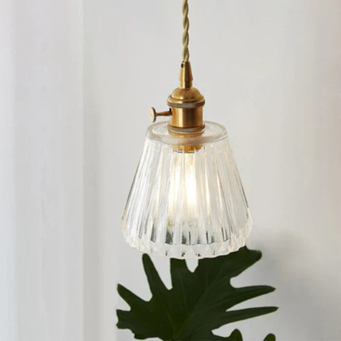 OpulentGlow transparent glass pendant light, a stunning modern ceiling fixture.