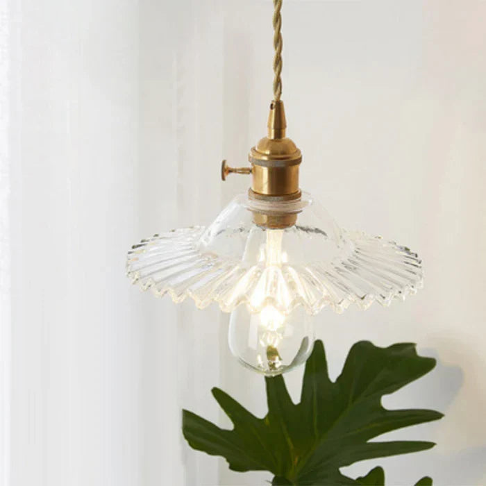 Elegant OpulentGlow glass lamp, adds a sophisticated touch to kitchens.