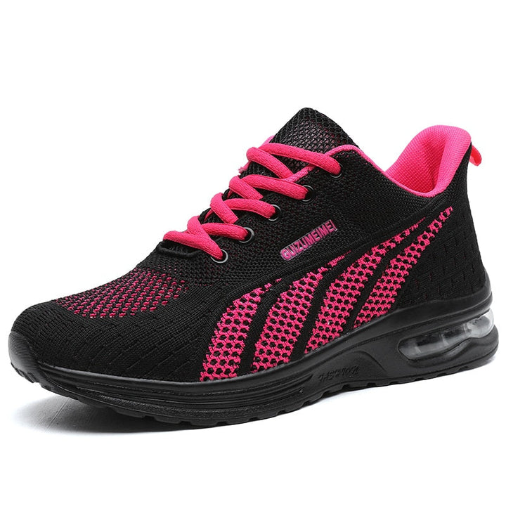 Stylish women's athletic trainers, GlideMotion, with supportive cushioned heel, perfect for running, walking & daily wear.