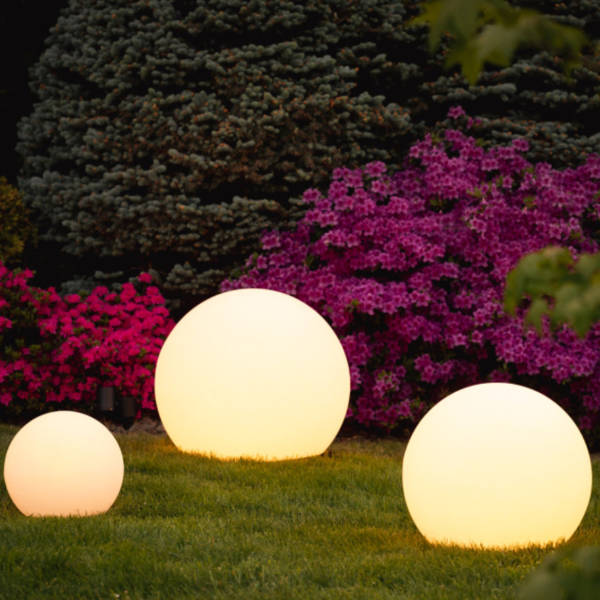 Solar-powered GlowSphere creates magical ambiance in the garden