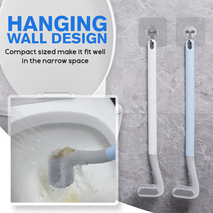 Unique golf club toilet brush, playful design for a sparkling clean modern bathroom. Hygienic cleaning tool.