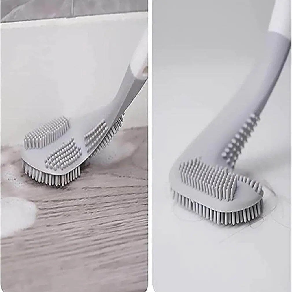 Modern bathroom toilet brush, shaped like a golf club for unique decor & efficient cleaning.
