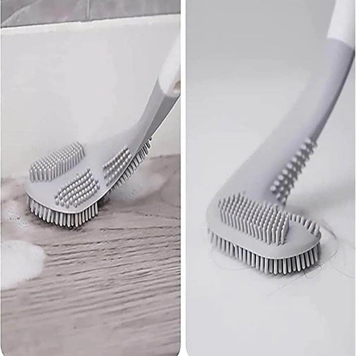 Modern bathroom toilet brush, shaped like a golf club for unique decor & efficient cleaning.
