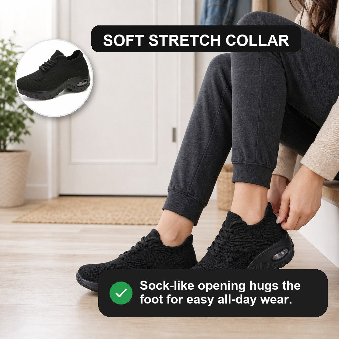 Athletic casual women's orthopedic shoes, Grace model, with cushioned footwear & flexible sole.