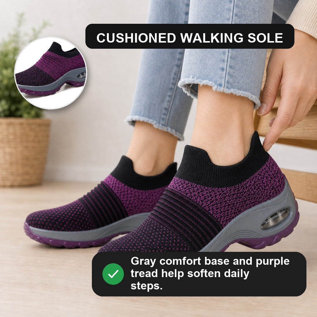 Orthopedic comfort walking shoes for women, Grace model, with a flexible sole & daily wear.