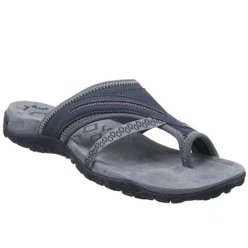 Comfortable women's orthopedic sandals, offering arch support for bunion/hammertoe relief & improved foot health.