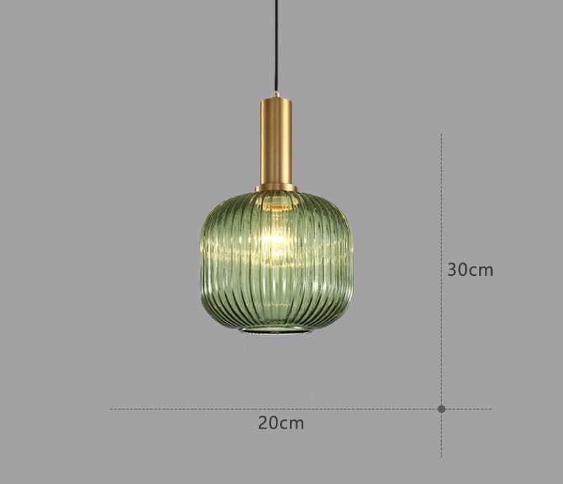 Elegant retro glass pendant, an eye-catching ceiling lighting fixture.