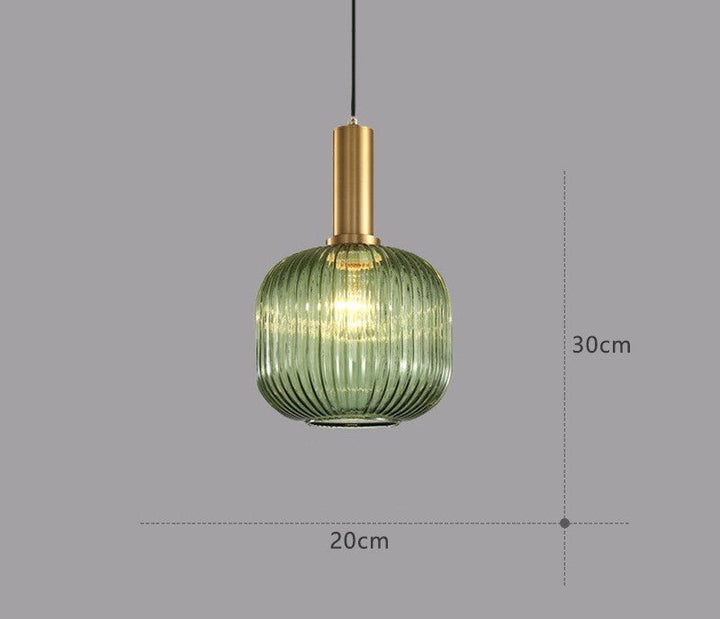 Elegant retro glass pendant, an eye-catching ceiling lighting fixture.
