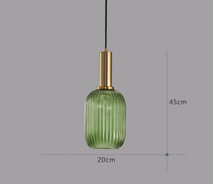 Home decor glass pendant lamp, providing warm retro illumination.