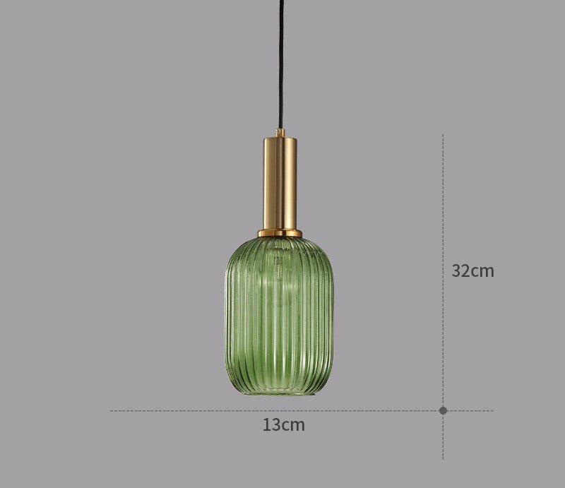 Retro home decor lighting fixture with a unique glass design element.