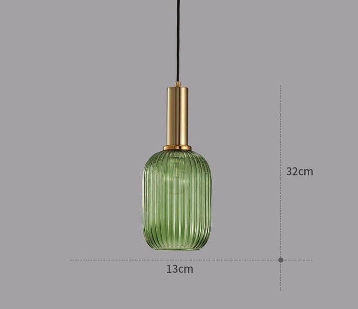 Retro home decor lighting fixture with a unique glass design element.