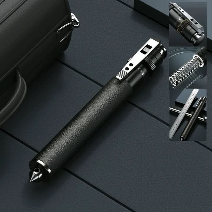 Compact, portable trekking pole for easy travel, hiking adventures, and secure personal support.