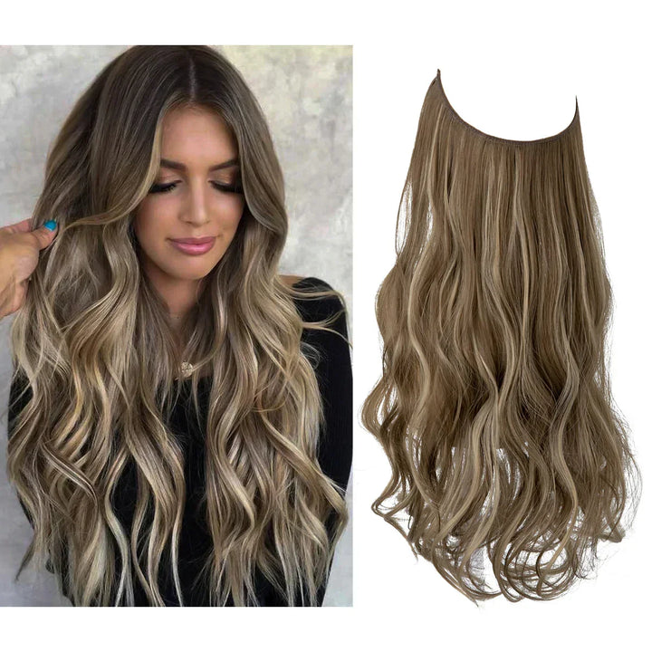 Rich brown natural wave hair extensions for women. Get luscious volume & fashion-forward length.