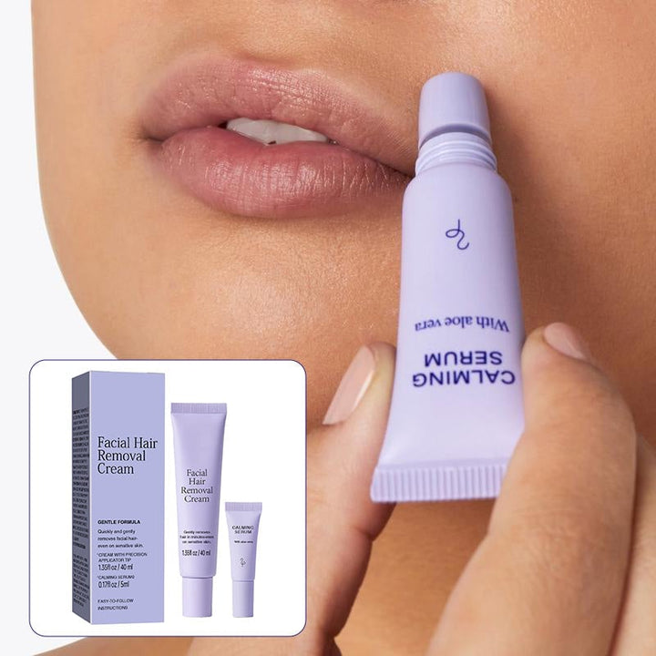 Gentle hair removal cream essence for painless body hair removal on sensitive skin. Smooth, long-lasting results.