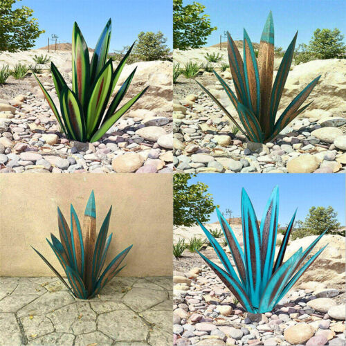 Decorative weather resistant metal garden sculpture. Rust-proof art piece for any yard or outdoor space.