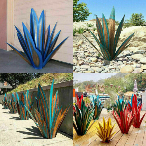 Rust-proof metal sculpture, ideal patio decor or garden accent. Weather resistant outdoor art.